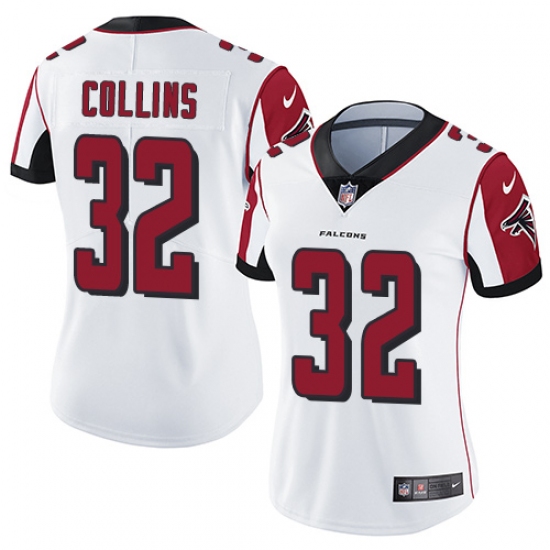 Women's Nike Atlanta Falcons 32 Jalen Collins White Vapor Untouchable Limited Player NFL Jersey