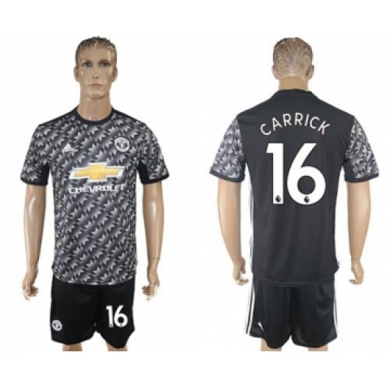 Manchester United 16 Carrick Black Soccer Club Jersey