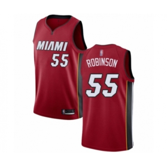 Women's Miami Heat 55 Duncan Robinson Swingman Red Basketball Jersey Statement Edition