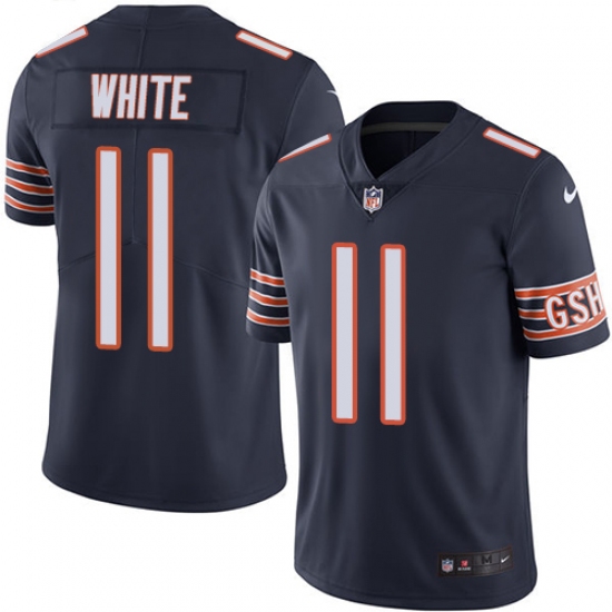Youth Nike Chicago Bears 11 Kevin White Navy Blue Team Color Vapor Untouchable Limited Player NFL Jersey