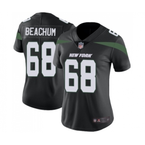 Women's New York Jets 68 Kelvin Beachum Black Alternate Vapor Untouchable Limited Player Football Jersey