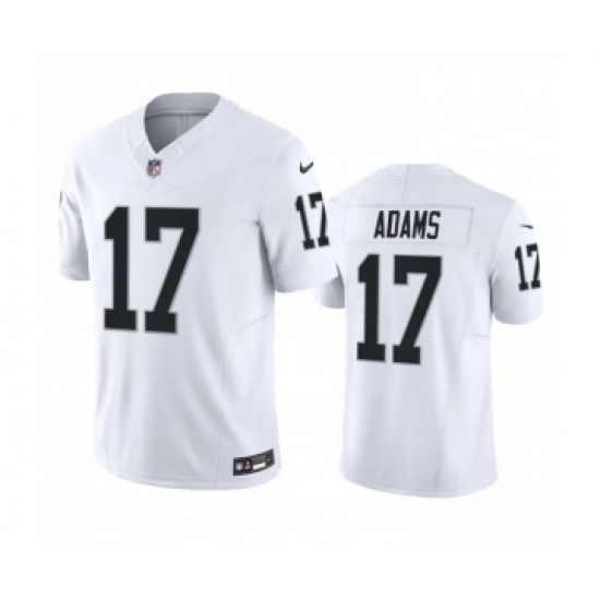 Men's Las Vegas Raiders 17 Davante Adams White 2023 F.U.S.E Vapor Untouchable Stitched Football Jersey