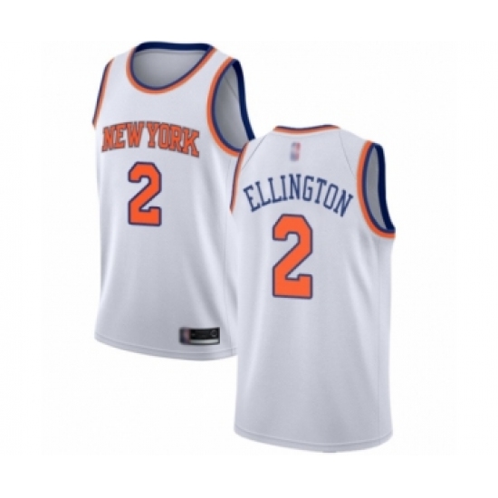 Youth New York Knicks 2 Wayne Ellington Swingman White Basketball Jersey - Association Edition