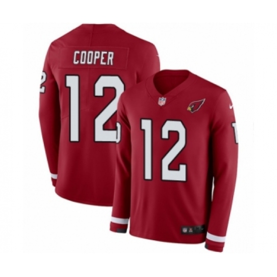 Men's Nike Arizona Cardinals 12 Pharoh Cooper Limited Red Therma Long Sleeve NFL Jersey