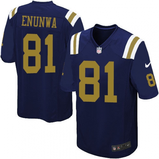 Men's Nike New York Jets 81 Quincy Enunwa Limited Navy Blue Alternate NFL Jersey