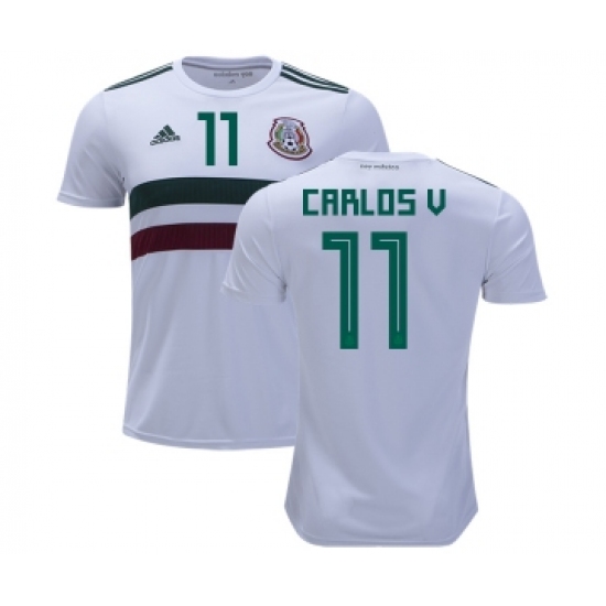 Mexico 11 Carlos V Away Kid Soccer Country Jersey