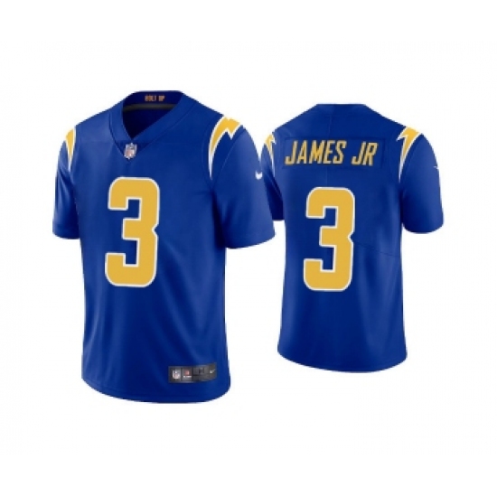 Men's Los Angeles Chargers 3 Derwin James Jr. Royal Vapor Untouchable Limited Stitched Jersey