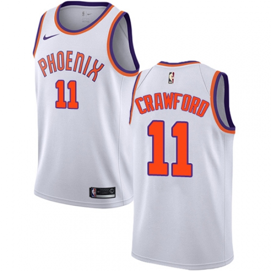 Men's Nike Phoenix Suns 11 Jamal Crawford Swingman White NBA Jersey - Association Edition