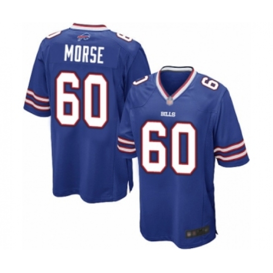 Men's Buffalo Bills 60 Mitch Morse Game Royal Blue Team Color Football Jersey
