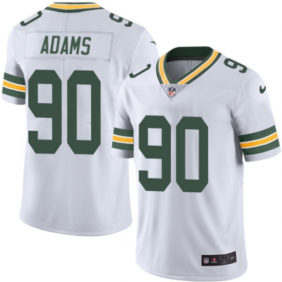 Youth Nike Green Bay Packers 90 Montravius Adams White Vapor Untouchable Limited Player NFL Jersey