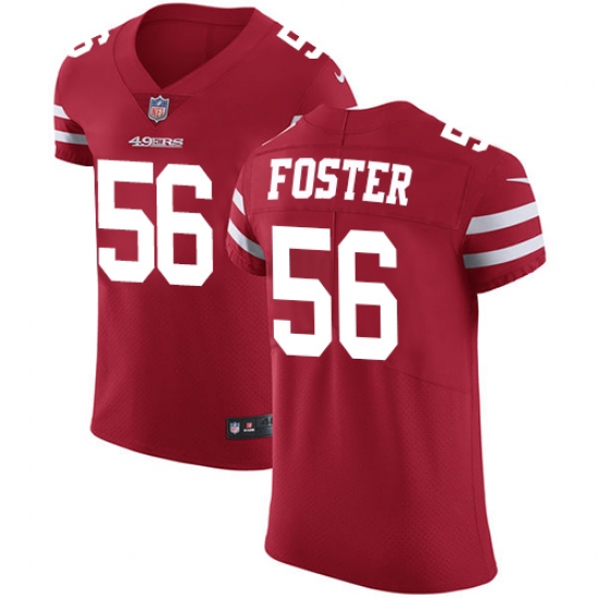 Men's Nike San Francisco 49ers 56 Reuben Foster Red Team Color Vapor Untouchable Elite Player NFL Jersey