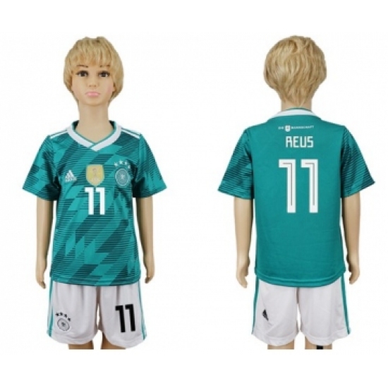 Germany 11 Reus Away Kid Soccer Country Jersey