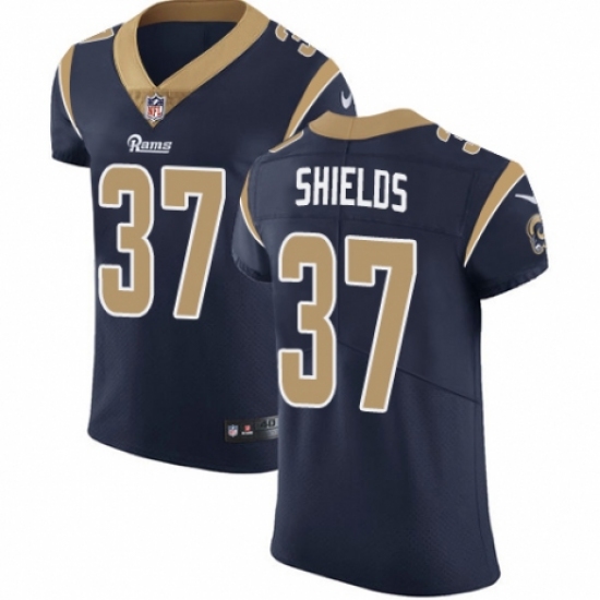 Men's Nike Los Angeles Rams 37 Sam Shields Navy Blue Team Color Vapor Untouchable Elite Player NFL Jersey