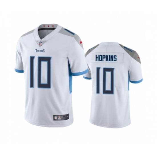 Men's Nike Tennessee Titans 10 DeAndre Hopkins White Vapor Untouchable Stitched Jersey