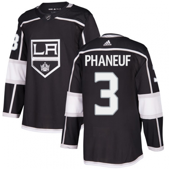 Youth Adidas Los Angeles Kings 3 Dion Phaneuf Authentic Black Home NHL Jersey
