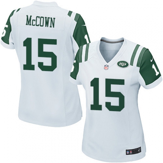 Women's Nike New York Jets 15 Josh McCown Game White NFL Jersey