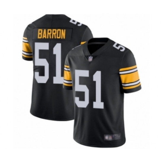 Men's Pittsburgh Steelers 51 Mark Barron Black Alternate Vapor Untouchable Limited Player Football Jersey