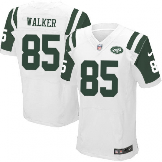 Men's Nike New York Jets 85 Wesley Walker Elite White NFL Jersey