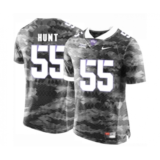 TCU Horned Frogs 55 Joey Hunt Gray College Football Limited Jersey