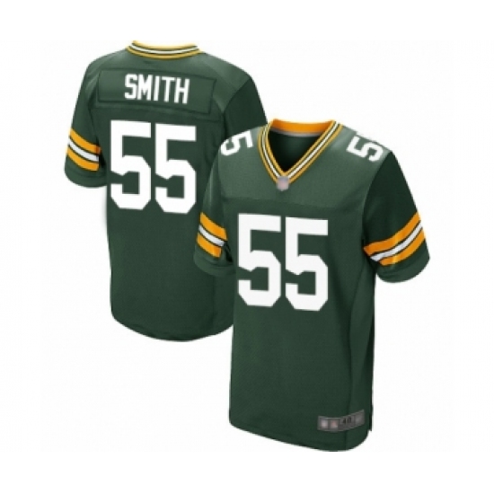 Men's Green Bay Packers 55 Za'Darius Smith Elite Green Team Color Football Jersey