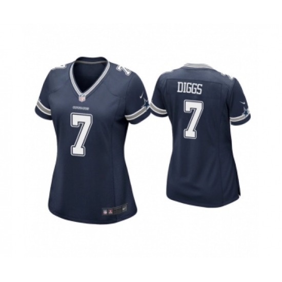 Women's Dallas Cowboys 7 Trevon Diggs Navy Vapor Untouchable Limited Stitched Jersey(Run Small)