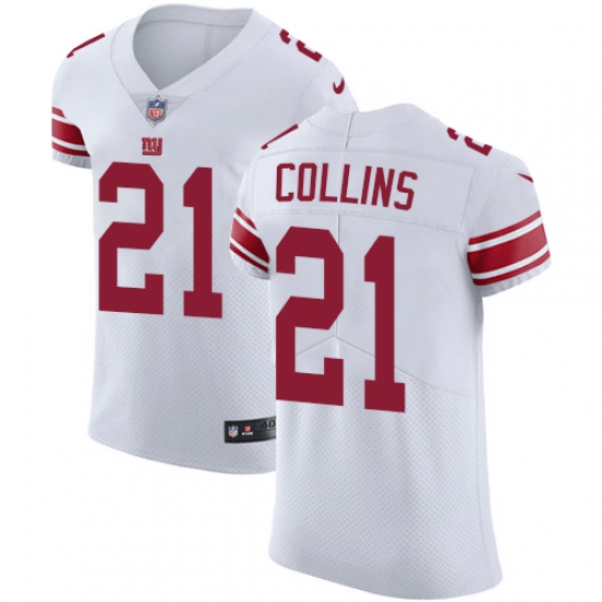 Men's Nike New York Giants 21 Landon Collins White Vapor Untouchable Elite Player NFL Jersey