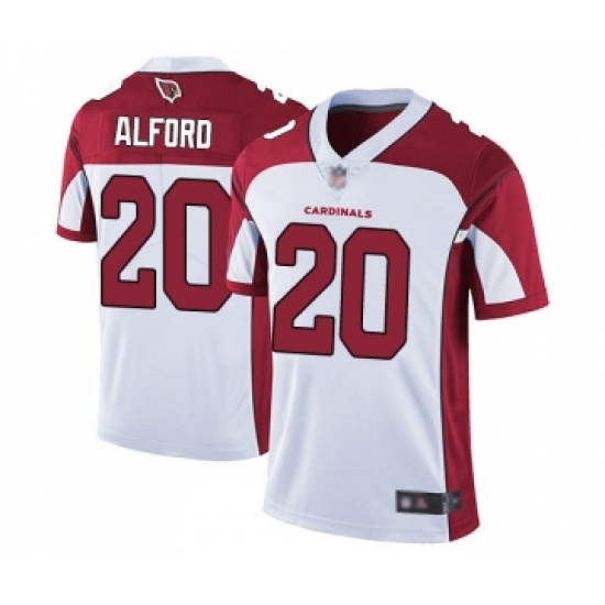 Men's Arizona Cardinals 20 Robert Alford White Vapor Untouchable Limited Player Football Jersey