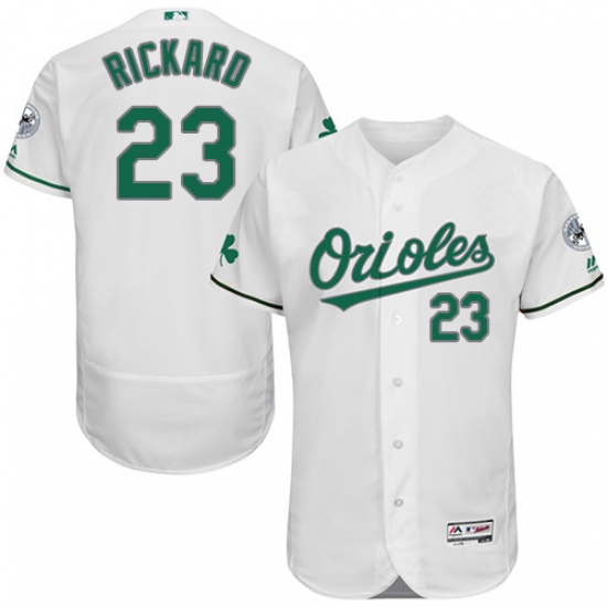 Men's Majestic Baltimore Orioles 23 Joey Rickard White Celtic Flexbase Authentic Collection MLB Jersey