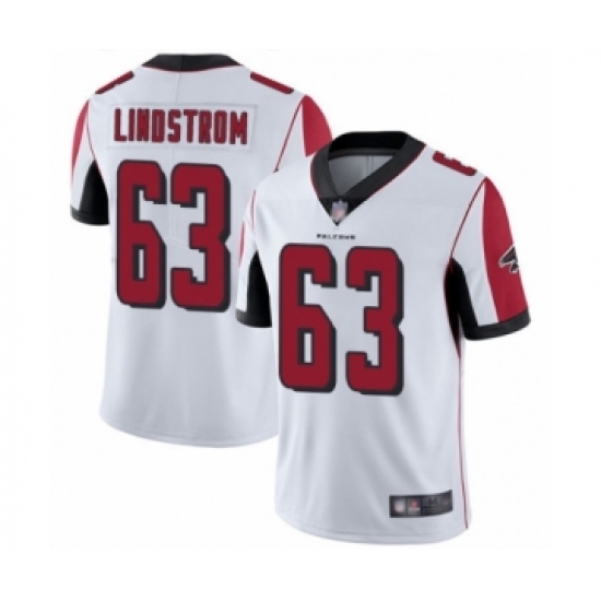 Youth Atlanta Falcons 63 Chris Lindstrom White Vapor Untouchable Limited Player Football Jersey
