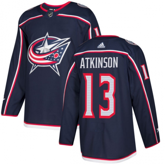 Youth Adidas Columbus Blue Jackets 13 Cam Atkinson Premier Navy Blue Home NHL Jersey
