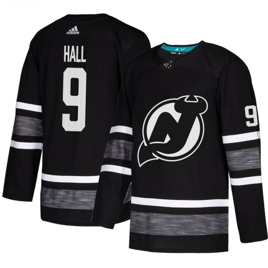 Men's Adidas New Jersey Devils 9 Taylor Hall Black 2019 All-Star Game Parley Authentic Stitched NHL Jersey