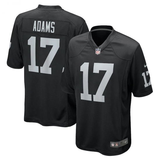Men's Oakland Raiders 17 Davante Adams Black Limited Jersey