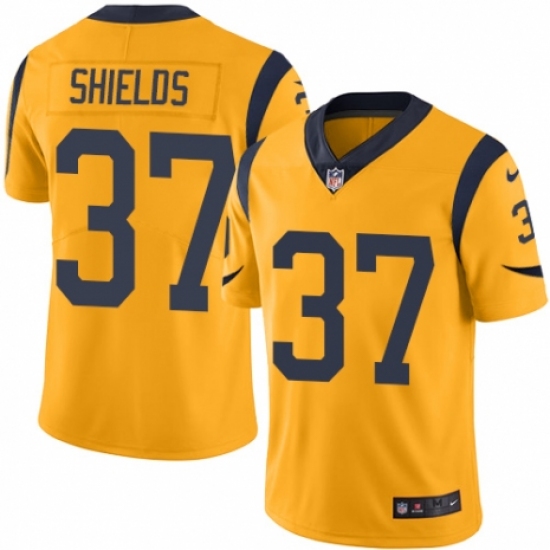 Youth Nike Los Angeles Rams 37 Sam Shields Limited Gold Rush Vapor Untouchable NFL Jersey