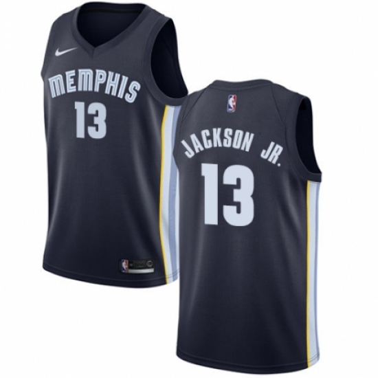 Youth Nike Memphis Grizzlies 13 Jaren Jackson Jr. Swingman Navy Blue Road NBA Jersey - Icon Edition