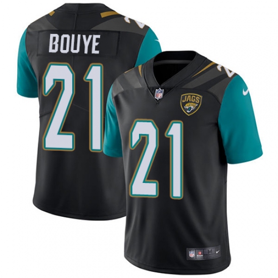 Men's Nike Jacksonville Jaguars 21 A.J. Bouye Black Alternate Vapor Untouchable Limited Player NFL Jersey