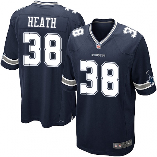 Men's Nike Dallas Cowboys 38 Jeff Heath Game Navy Blue Team Color NFL Jersey