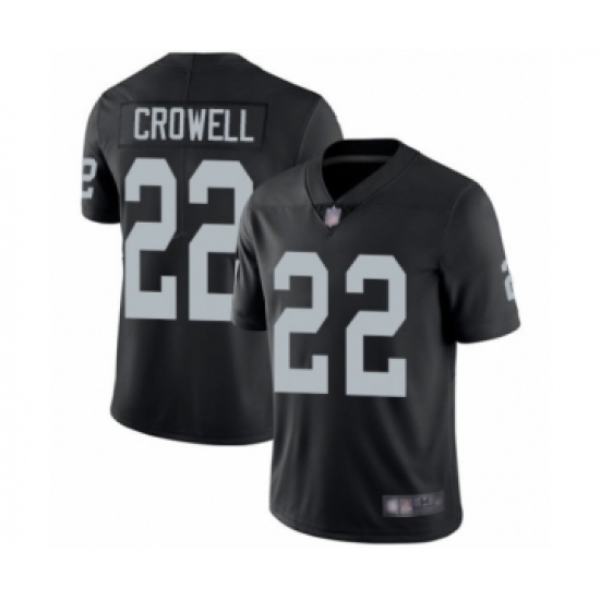 Youth Oakland Raiders 22 Isaiah Crowell Black Team Color Vapor Untouchable Limited Player Football Jersey