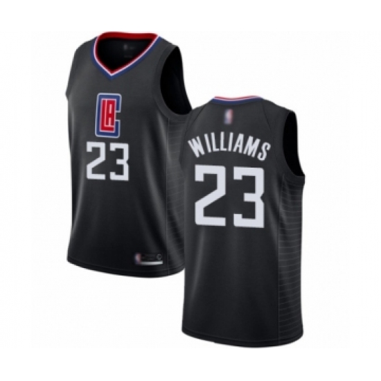 Men's Los Angeles Clippers 23 Lou Williams Swingman Black Basketball Jersey Statement Edition