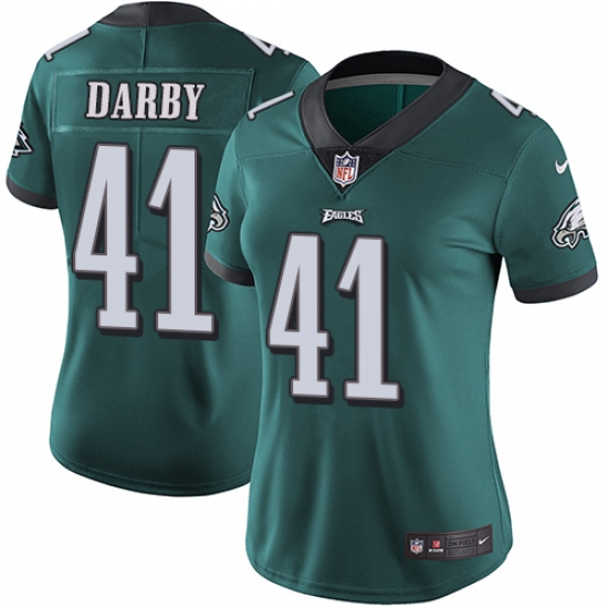 Women's Nike Philadelphia Eagles 41 Ronald Darby Midnight Green Team Color Vapor Untouchable Limited Player NFL Jersey