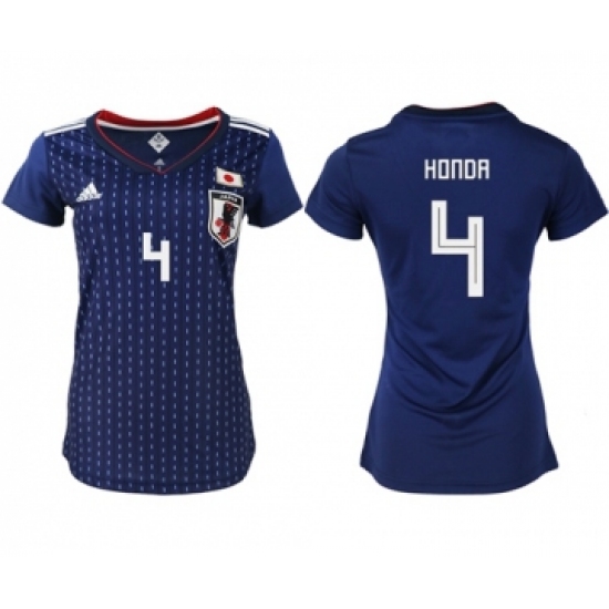 Women's Japan 4 Honda Home Soccer Country Jersey