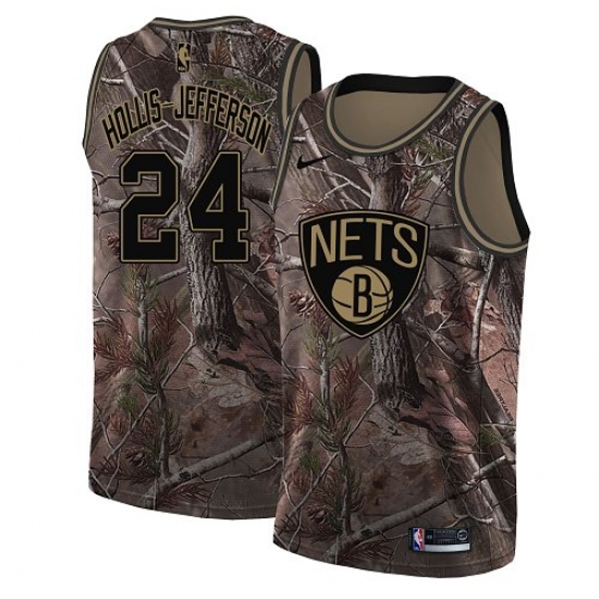 Women's Nike Brooklyn Nets 24 Rondae Hollis-Jefferson Camo NBA Swingman Realtree Collection Jersey