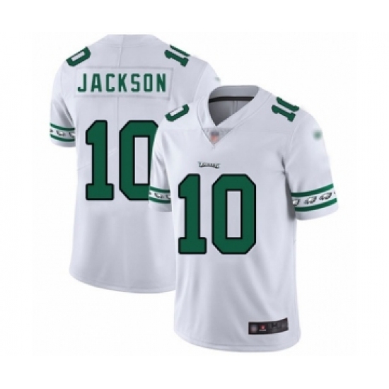 Men's Philadelphia Eagles 10 DeSean Jackson White Team Logo Fashion Limited Player Football Jersey