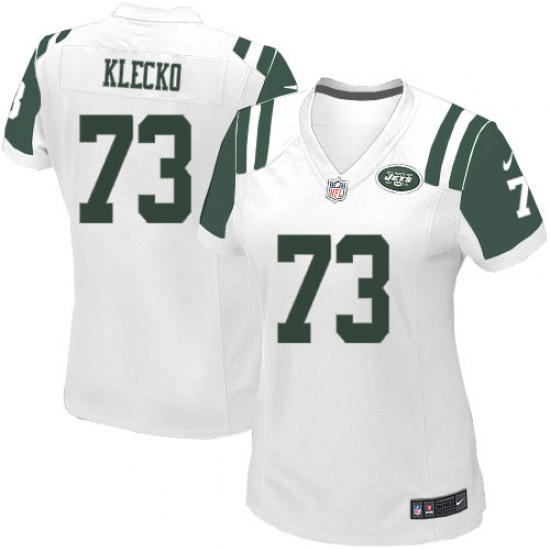 Women's Nike New York Jets 73 Joe Klecko Game White NFL Jersey