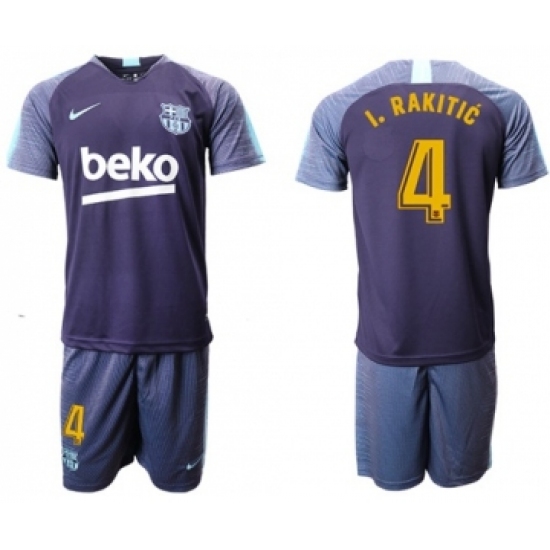 Barcelona 4 I.Rakitic Blue Soccer Club Jersey
