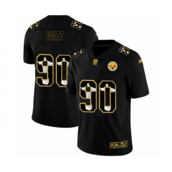 Men's Pittsburgh Steelers 90 T. J. Watt Black Jesus Faith Limited Player Football Jersey