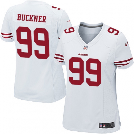 Women's Nike San Francisco 49ers 99 DeForest Buckner Game White NFL Jersey
