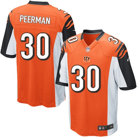 Men's Nike Cincinnati Bengals 30 Cedric Peerman Game Orange Alternate NFL Jersey