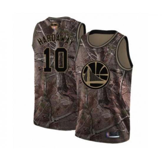 Youth Golden State Warriors 10 Tim Hardaway Swingman Camo Realtree Collection Basketball 2019 Basketball Finals Bound Jersey