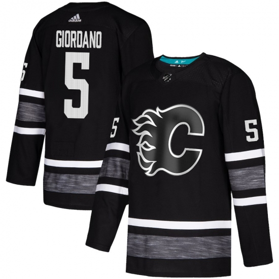 Men's Adidas Calgary Flames 5 Mark Giordano Black 2019 All-Star Game Parley Authentic Stitched NHL Jersey