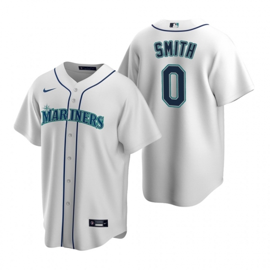 Men's Nike Seattle Mariners 0 Mallex Smith White Home Stitched Baseball Jersey